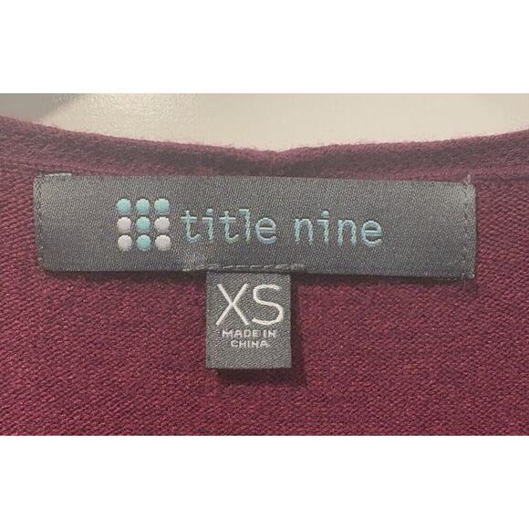 Title Nine V-Neck Knotted Sweater Womens Size XS (1810) - Picture 3 of 5